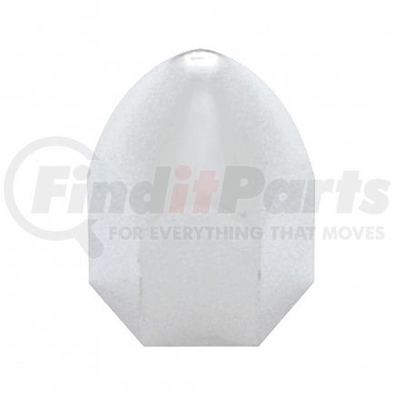 United Pacific 10066P 1/2" x 15/16" Chrome Plastic Bullet Nut Cover - Push-On (10 Pack)