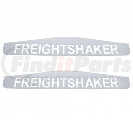 United Pacific 10436P 4" X 24" Chrome Freightshaker Bottom Mud Flap Plate - Welded Stud