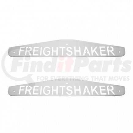 United Pacific 10440P 4" X 24" Chrome Freightshaker Bottom Mud Flap Plate - Bolt Thru