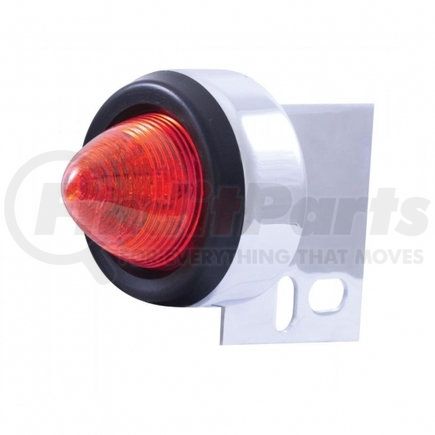 United Pacific 10995 9 LED Beehive Mud Flap Hanger End Light w/ Grommet - Red LED/Red Lens