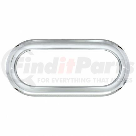 United Pacific 20506 Oval Stainless Light Bezel