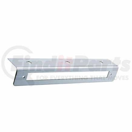 United Pacific 20760 9.75" Stainless Light Bracket with 9" Light Bar Cutout