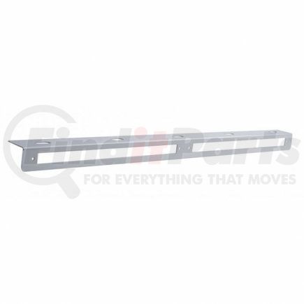 United Pacific 20780B 25 5/16" Stainless Light Bracket w/ Two 12" Light Bar Cutouts