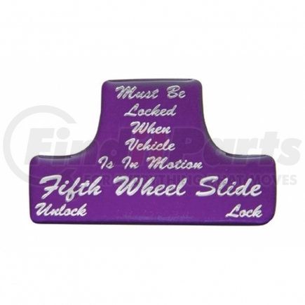 United Pacific 21020-1P "Fifth Wheel" Switch Guard Sticker Only - Purple