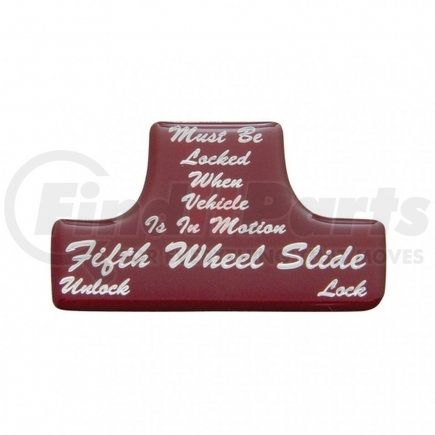 United Pacific 21020-1R "Fifth Wheel" Switch Guard Sticker Only - Red