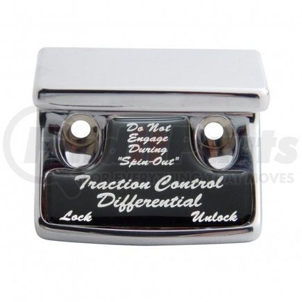 United Pacific 21046 "Traction Control Differential" Switch Guard w/ Black Sticker For Freightliner and International