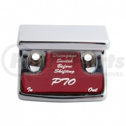 United Pacific 21074 "PTO" Switch Guard w/ Red Sticker For Freightliner and International