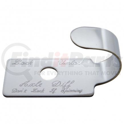 United Pacific 23001 Stainless Switch Guard For Peterbilt 379 - Axle Differential