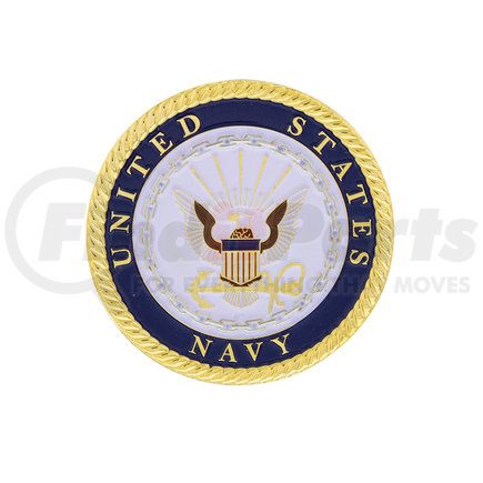 United Pacific 22976 1 3/4" U.S. Military Adhesive Metal Medallion - Navy