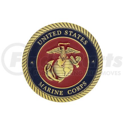 United Pacific 22977 1 3/4" U.S. Military Adhesive Metal Medallion - Marine Corps