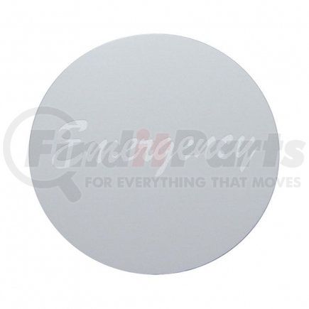 United Pacific 23010-4S "Emergency" Aluminum Air Valve Knob Sticker Only - Silver