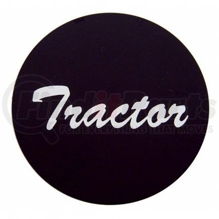 United Pacific 23010-2K "Tractor" Aluminum Air Valve Knob Sticker Only - Black