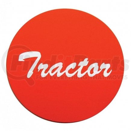 United Pacific 23010-2R "Tractor" Aluminum Air Valve Knob Sticker Only - Red