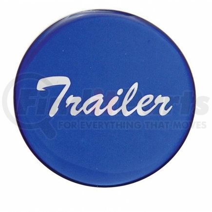 United Pacific 23229-1B "Trailer" Glossy Air Valve Knob Sticker Only - Blue