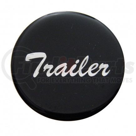 United Pacific 23229-1K "Trailer" Glossy Air Valve Knob Sticker Only - Black