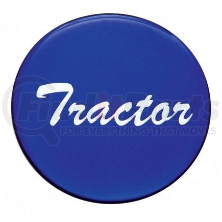 United Pacific 23222-1B "Tractor" Glossy Air Valve Knob Sticker Only - Blue