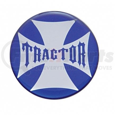 United Pacific 23222-2B "Tractor" Maltese Cross Air Valve Knob Sticker Only - Blue