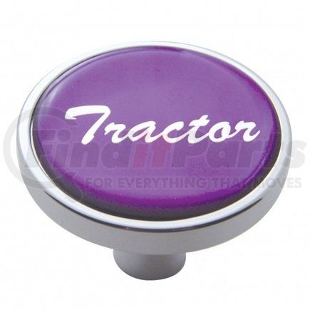 United Pacific 23291 "Tractor" Short Air Valve Knob - Purple Glossy Sticker