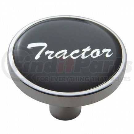 United Pacific 23288 "Tractor" Short Air Valve Knob - Black Glossy Sticker