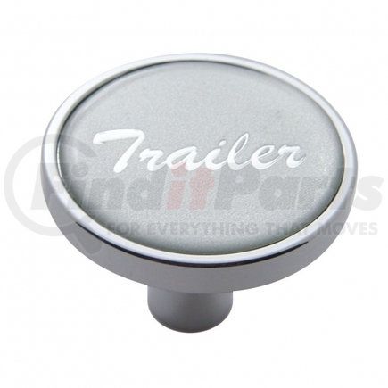 United Pacific 23301 "Trailer" Short Air Valve Knob - Silver Glossy Sticker