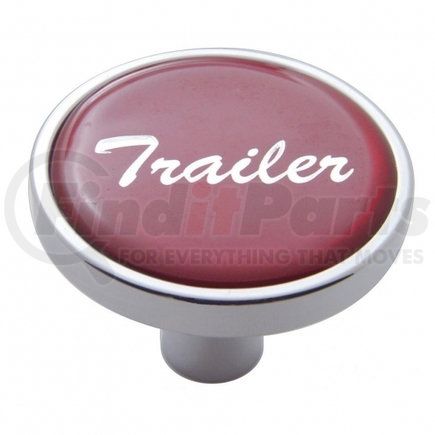 United Pacific 23300 "Trailer" Short Air Valve Knob - Red Glossy Sticker