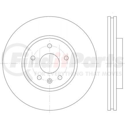 HELLA USA 355129091 DISC BRAKE ROTOR
