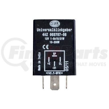 HELLA USA 003787081 Flasher, 4 pin, 12 V