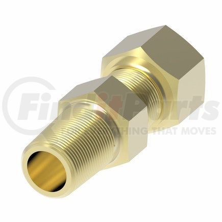 Weatherhead 631X4 Compression And Self align Brass Male Ball Check Connector 1/4" Tube Size 1/8" Pipe Threads