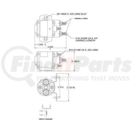 White Rodgers 124-105111S1 Solenoid 12V, 4 Terminals, Continuous