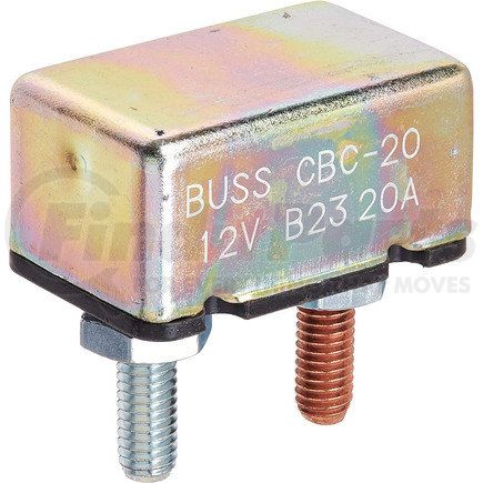 Bussmann Fuses CBC20 20 Amp Type I Two 10-32 Threaded Studs Circuit Breaker 12Vdc Bulk Packaged