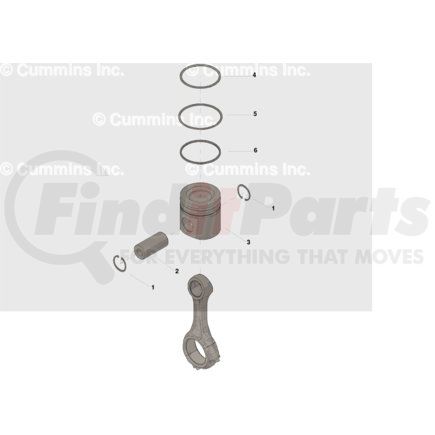 Cummins 5405828 Engine Piston Kit