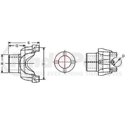 Dana 5-4-9541-1X End Yoke Assembly