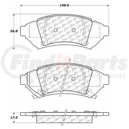 Centric 106.10000 PosiQuiet Extended Wear