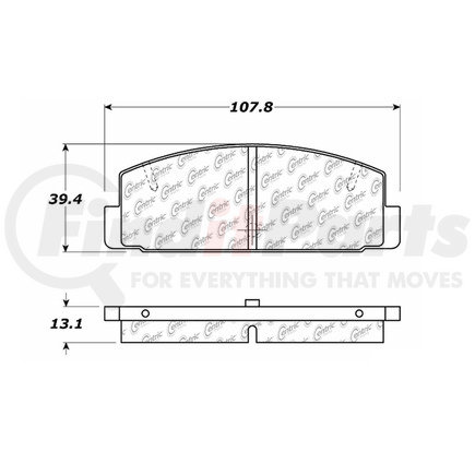 Centric 106.03320 PosiQuiet Extended Wear