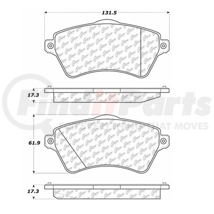 Centric 106.09260 PosiQuiet Extended Wear