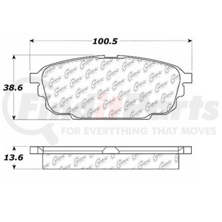 Centric 106.08920 PosiQuiet Extended Wear