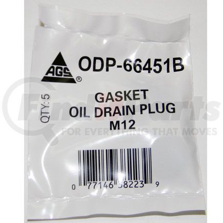 AGS Company ODP-66451B Oil Drain Plug Gaske