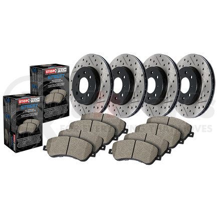 StopTech 935.45040 Street Pack - SLT/DRL: F&