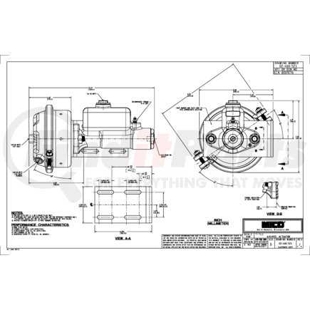 MICO 02-460-523 AIR/HYD ACTUATOR (Please allow 7 days for handling. If you wish to expedite, please call us.)