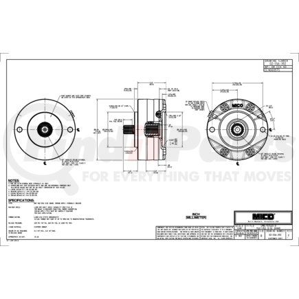 MICO 02-556-392 LMB-151540-B B-BRAKE (Please allow 7 days for handling. If you wish to expedite, please call us.)