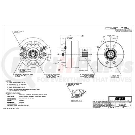 MICO 13-538-020 3M-141440-M A-BRAKE (Please allow 7 days for handling. If you wish to expedite, please call us.)