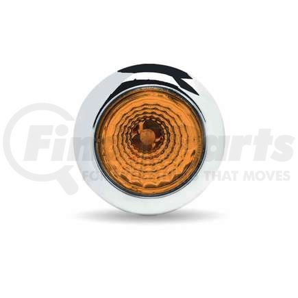 TRUX TLED-B1A Mini Button Amber LED with Reflector & Silicone Lo