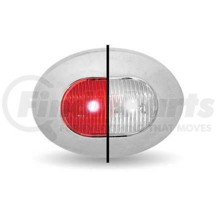 TRUX TLED-BX4RW Dual Revolution Red Marker to White Auxiliary Mini Oval LED Light