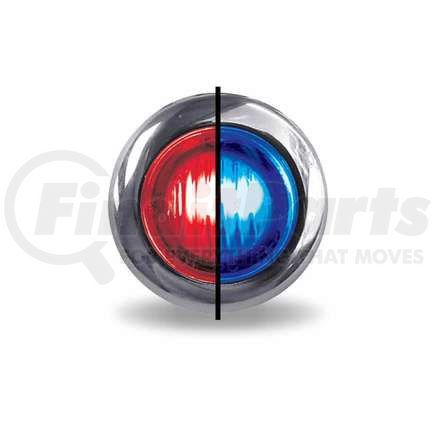 TRUX TLED-BX3RB Dual Revolution Red Marker to Blue Auxiliary Mini Button LED Light