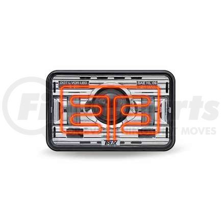 TRUX TLED-H7 4" x 6" Premium LED Projector Headlight (High Beam)