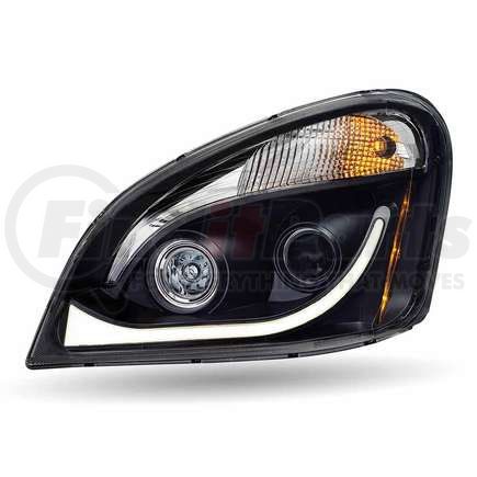 TRUX TLED-H68 Freightliner Cascadia "Raven" Series LED Projector Headlight Assembly with LED Strip (Driver Side)