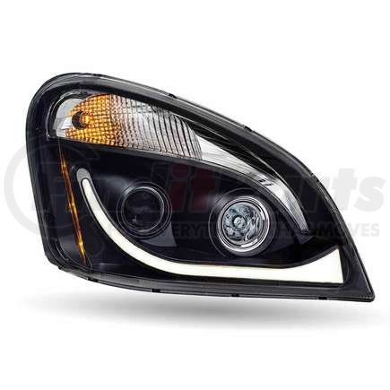 TRUX TLED-H69 Freightliner Cascadia "Raven" Series LED Projector Headlight Assembly with LED Strip (Passenger Side)