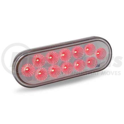 TRUX TLED-OXRG Dual Revolution Red Stop, Turn & Tail to Green Auxiliary LED Oval Light