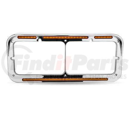 TRUX TU-1029 Flatline Clear Amber Marker Universal Headlight Bezel