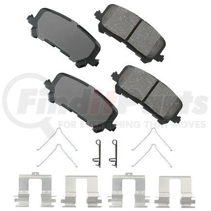 Akebono ACT1281 Disc Brake Pad for HONDA